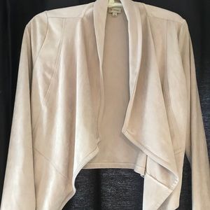 Light pink suede jacket